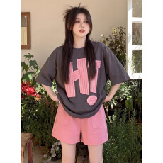 批发孕妇<b class='q'>T</b><b class='q'>恤</b>上衣夏季外穿薄款时尚套装两件套