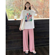 批发孕妇套装夏季外穿薄款宽松<b class='q'>中长款</b>短袖上衣