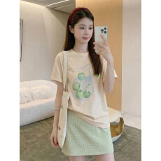批发<b class='q'>孕妇</b><b class='q'>套装</b>夏季外穿薄款宽松<b class='q'>中长款</b>短袖上衣