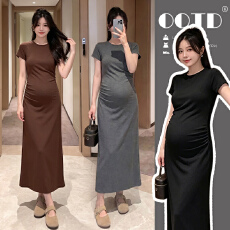 批发孕妇连衣裙夏季宽松T恤裙显瘦短袖孕妇裙子