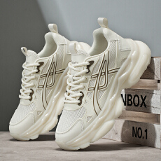 批发2025年春夏季网面透气青少年休闲跑步运动鞋<b class='q'>潮流</b>百搭透气款懒人鞋