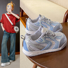 批发网面阿甘鞋女2025<b class='q'>夏季</b>新款轻便透气百搭休闲运动跑步鞋德训鞋G11