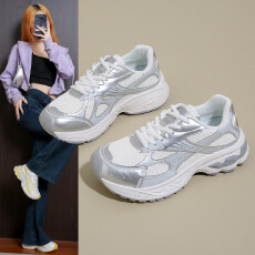 批发ins<b class='q'>韩版</b>新款老爹鞋女2025秋季学生运动跑步休闲鞋厚底增高女鞋子