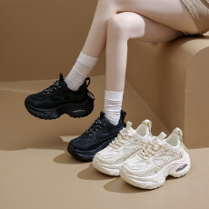 批发ins<b class='q'>韩版</b>新款老爹鞋女2025秋季学生运动跑步休闲鞋厚底增高女鞋子