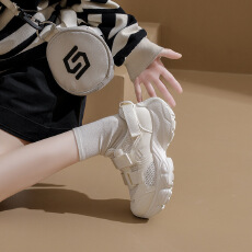 批发ins<b class='q'>韩版</b>新款老爹鞋女2025秋季学生运动跑步休闲鞋厚底增高鞋