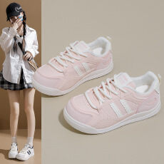 批发2025秋季新款ins韩版透气小白鞋女学生厚底<b class='q'>百搭</b>休闲运动板鞋