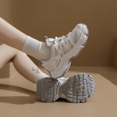 批发ins<b class='q'>韩版</b>新款老爹鞋女2025秋季学生运动跑步休闲鞋厚底增高女鞋