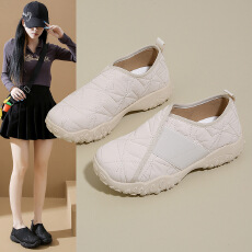 批发2025小白鞋子女秋季新款韩版ins学生休闲套脚百搭街拍女鞋