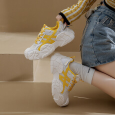 批发ins韩版新老爹鞋女2025秋季学生运动跑步休闲鞋厚底增高鞋