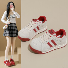 批发2025秋季新款ins韩版透气小白鞋女学生厚底<b class='q'>百搭</b>休闲运动板鞋