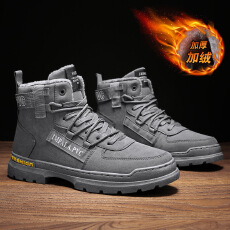 批发2025经典加绒马丁靴男士厚底增高工装皮靴子保暖加厚男鞋户外雪地
