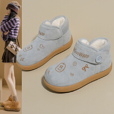 批发加绒高帮雪地靴女2025<b class='q'>冬</b>季新款学生ins韩版保暖休闲鞋棉鞋小女孩