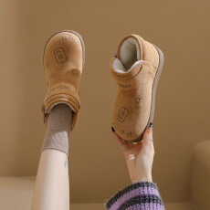 批发加绒高帮雪地靴女2025冬季新款学生ins韩版保暖<b class='q'>休闲</b>鞋棉鞋