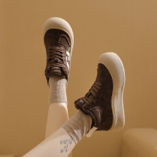 加绒高帮雪地靴女2025冬季新款学生ins韩版保暖休闲鞋棉鞋