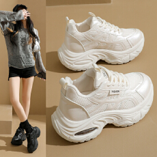 批发ins韩版新款老爹鞋女2025春季学生运动跑步休闲鞋厚底增高鞋