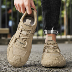 批发新款2026男鞋高帮<b class='q'>休闲</b>运动鞋时尚百搭舒适防滑男士劳保潮鞋