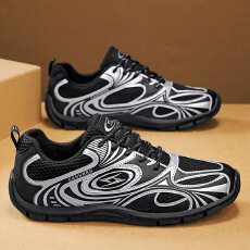 批发德训鞋男鞋2026<b class='q'>春</b>季新款时尚防滑厚底皮革显瘦舒适百搭休闲运动鞋