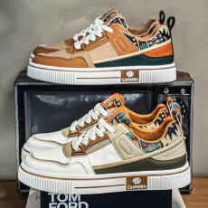 批发2026新款<b class='q'>春</b>季休闲运动板鞋男士百搭时尚港风潮鞋学生厚底增高男鞋