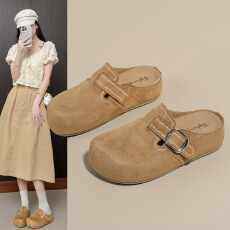 批发2026春季新款ins韩版透气博肯鞋女学生半托百搭休闲运动托鞋