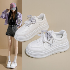 批发2026春季新款ins韩版透气小白鞋女学生厚底百搭休闲运动板鞋