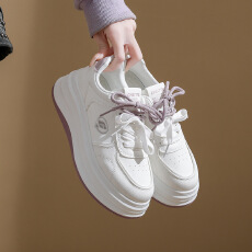 批发2026春季新款ins韩版透气小白鞋女学生厚底百搭<b class='q'>休闲</b>运动板鞋