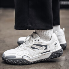 批发2026春夏季男鞋新款防滑软底男款运动跑步休闲厚底老爹百搭潮鞋男