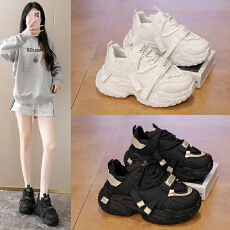 批发ins韩版新款老爹鞋女2026春季学生跑步运动厚底增高<b class='q'>休闲</b>鞋
