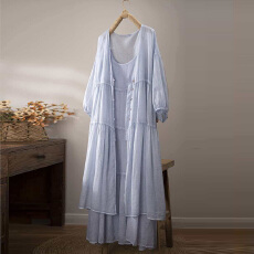 批发棉麻薄款外套2026夏季新品<b class='q'>文艺</b><b class='q'>范</b>中长款大码女装气质开衫亚麻衬衣