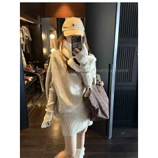 批发GV大白哥 软糯氛围 高领毛衣袖套半身裙三件套秋<b class='q'>冬</b>新款女保暖