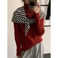 批发高领针织打底衫高级感修身显瘦毛衣女秋季内搭薄款羊毛衫上衣女