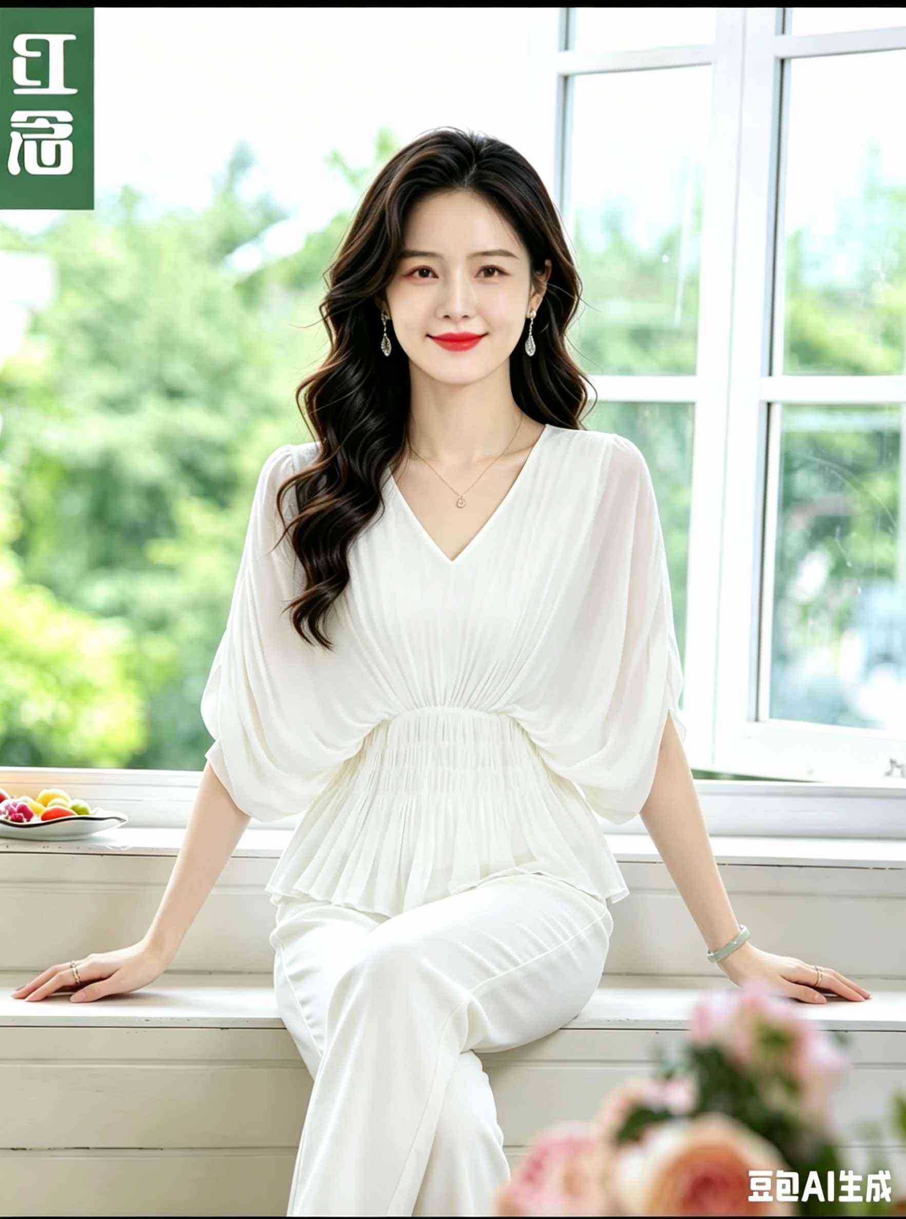 2026 여름 새로운 품격 미니멀리즘 여성 의류 배트윙 소매 셔츠 여성
