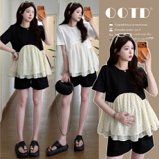 孕妇装夏季娃娃衫固色不掉色