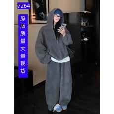 批发慵懒风<b class='q'>运动服</b>套装女春秋学生宽松<b class='q'>显瘦</b>时尚百搭卫衣休闲两件套跑步