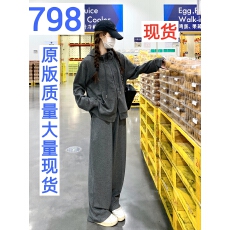 批发慵懒风松弛感深灰色开衫卫衣套装女早<b class='q'>春</b>秋2025新款韩系穿搭两件套