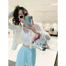 批发韩国chic镂空<b class='q'>短款</b>针织<b class='q'>开衫</b>女早春通勤百搭薄款防晒上衣潮