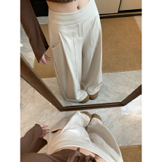 批发实拍！2026新款个性设计感阔腿裤女垂感宽松休闲裤子