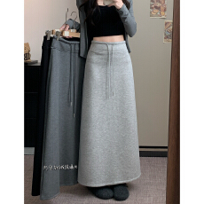 批发<b class='q'>半身裙</b>女2025休闲百搭显瘦后开叉直筒中长<b class='q'>裙</b>