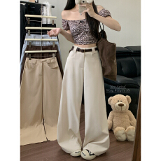 批发2026新款设计感阔腿裤<b class='q'>女</b>垂感宽松休闲<b class='q'>西装裤</b>子