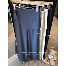 批发实拍！2026新款慵懒风拉链阔腿裤休闲宽松假两件直筒裤女