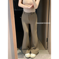 批发2026新款设计感微喇叭垂感休闲裤显瘦西装裤子<b class='q'>女</b>