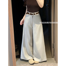 批发实拍！2026新款宽松休闲垂感顺滑西装裤子女