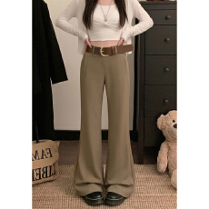 批发2026新款微喇叭休闲裤个性<b class='q'>西装</b>裤子低腰裤女