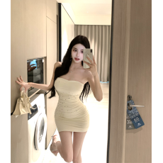 批发实价实拍~性感网感夏季绝美小<b class='q'>裙子</b>连衣裙抹胸包臀短裙