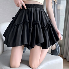 批发白色蛋糕<b class='q'>裙</b>半身<b class='q'>裙</b>女2026新款夏季高腰小个子大摆伞<b class='q'>裙</b>a字蓬蓬短<b class='q'>裙</b>