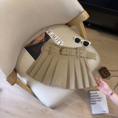 批发实拍学院风高腰百褶半身裙女<b class='q'>夏</b>季防走光裤裙显腿长裙子辣妹短裙女