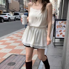 批发韩国东大门 2026新款韩版吊带<b class='q'>连衣裙</b>叠穿打底<b class='q'>连衣裙</b>女