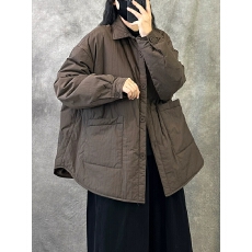 批发秋冬装新款复古港拼接大口袋薄棉衣棉服大码<b class='q'>休闲</b>保暖外套