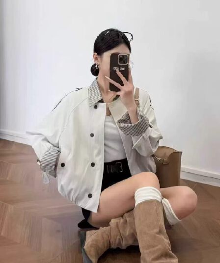 가을 새로운 바 En 바람 작은 키 쇼트 스타일 재킷 재킷 여성 레저 고급 센스 재킷 워크웨어 맨위