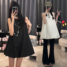 批发时尚大码甜美韩系花苞宽松遮肉减龄上衣女