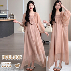 实拍  孕妇法式度假款连衣裙